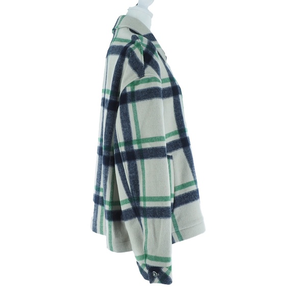 ASOS Men's WHITE Wool Mix Coat in Check - Picture 7 of 9